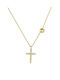 Gold Kreuz 14K mit Kette