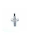 White Gold Cross 14K