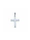 White Gold Cross 14K