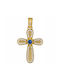 Women's Gold Byzantine Cross 14K