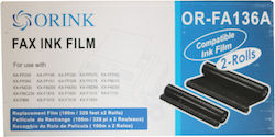 Orink Panasonic Kx Fa136 Faxfolie Συμβατό Μελάνι Panasonic
