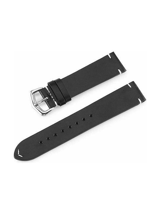 Leather Strap Black 18mm