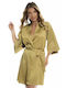 Bonatti Winter Women's Satin Robe Gold Maida