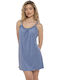 Clio Lingerie Damen Kleid Strand Blau