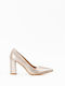 Paola Ferri Leather Gold Heels