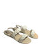 Flache Sandalen für Damen in Beige Farbe