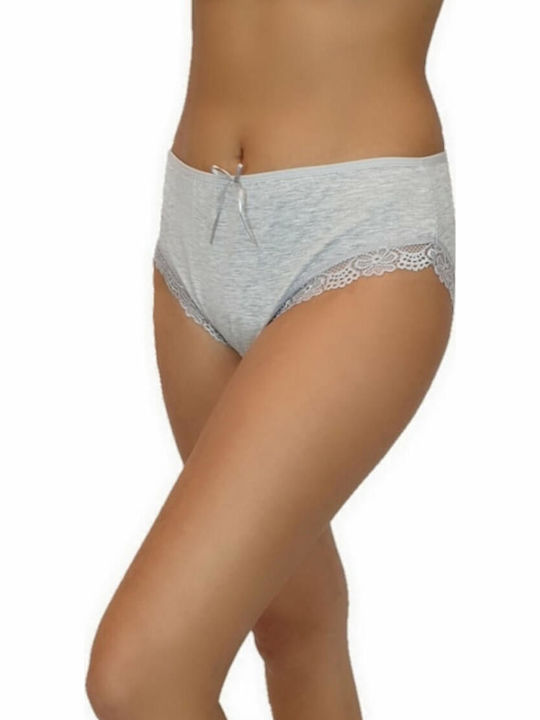 Women's Slip with Lace Gray