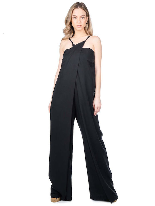 Women's Sleeveless One-piece Suit Black