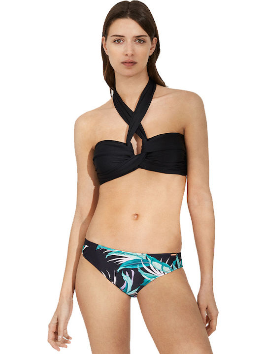 Strapless Bikini Top B Cup Μαύρο