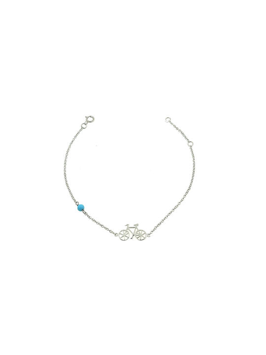 CHrysolithos Kids Bracelet Chain from White Gold 9K