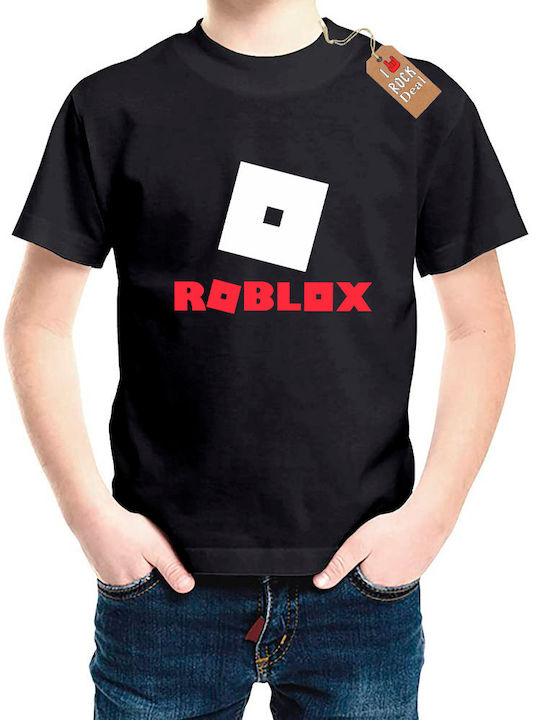 Kinder-T-Shirt Schwarz Roblox
