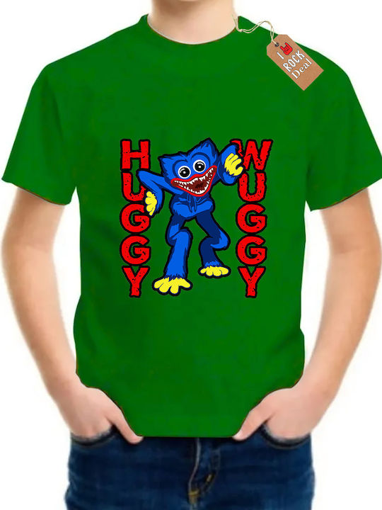 Kids' T-shirt Green Huggy Wuggy
