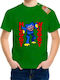 Kids' T-shirt Green Huggy Wuggy