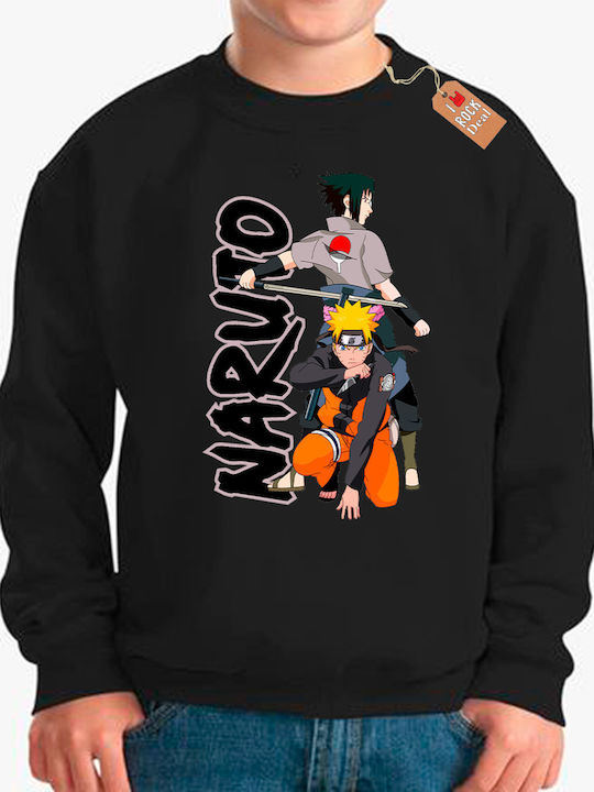 Kinder-Sweatshirt Schwarz Naruto Uzumaki D