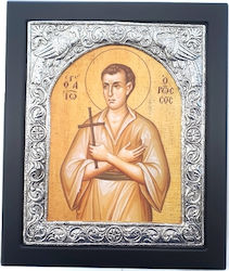 Silver Saint John Icon 19x24cm