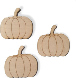 Wooden Halloween Decoration 3pcs