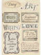 Stamperia Calligraphy Labels Ξύλινο Διακοσμητικ...