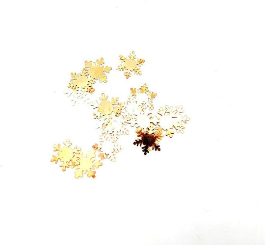 Metallic Christmas Decorative Element for DIY Crafts Gold 42pcs