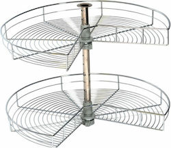 Koulikidis Cupboard Rotating Hardware Silver 72x72cm 02-028