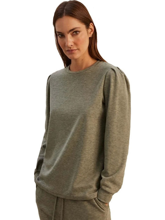 Damen Sweatshirt Khaki