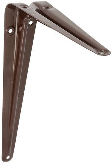 Amig Γωνία Ραφιού από Μέταλλο σε Καφέ Χρώμα 200x150mm 4407