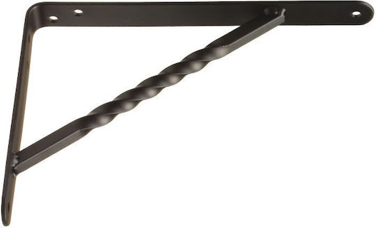 Amig Foldable Metallic Corner Shelf Black 12359