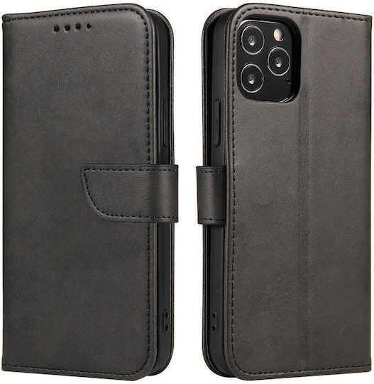 Magnet Back Cover Σιλικόνης / Δερμάτινο Μαύρο (Oppo Find X5 Pro)