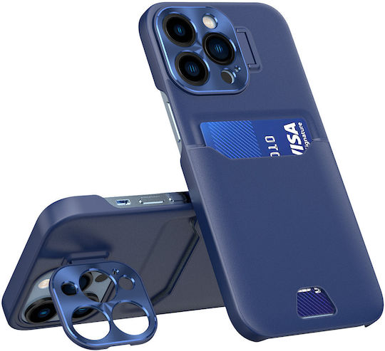Cover Card Wallet Leather Blue (Galaxy S23)