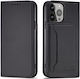 Magnet Card Book Silicone / Leather Black (Galaxy S23+)