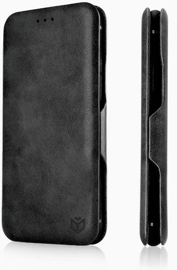 Techsuit Safe Buchen Sie Synthetisches Leder Schwarz (Honor 90 Pro)