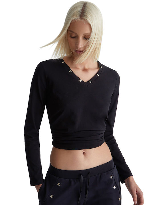 Liu Jo Damen Bluse Schwarz