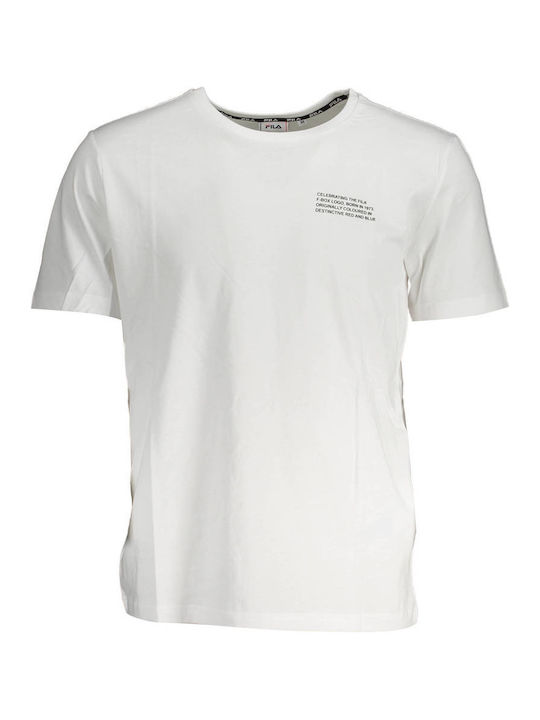 Fila Ανδρικό T-shirt Κοντομάνικο Λευκό