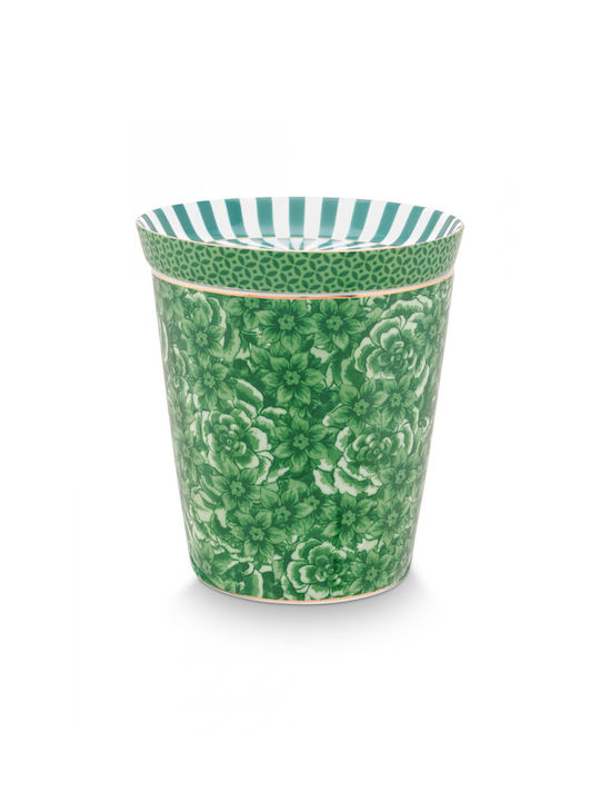 PiP Studio Royal Flower Green Κούπα από Πορσελάνη Πράσινη 230ml