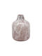 Marhome Διακοσμητικό Βάζο Γυάλινο Ροζ Φ17xΥ23.5cm