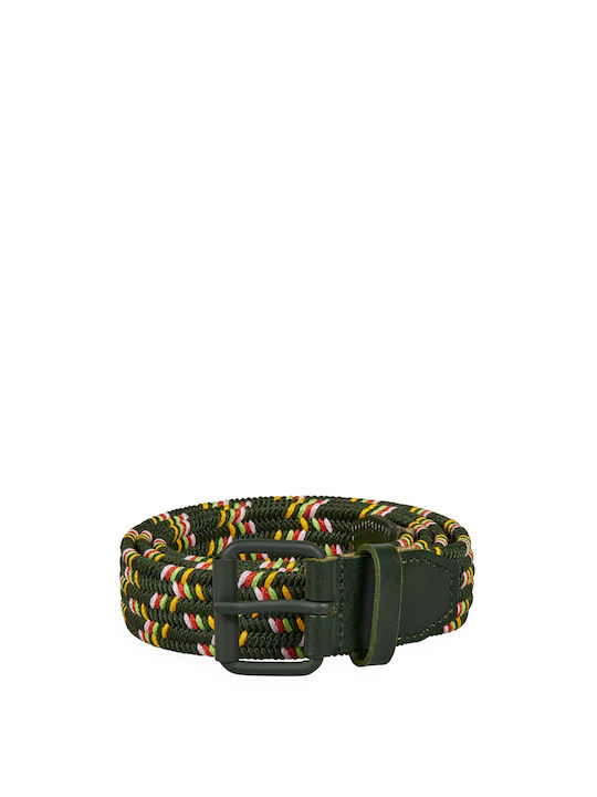 Scotch & Soda Men's Leather Belt Green