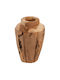 HomeMarkt Decorative Vase Yellow 15x7x30cm