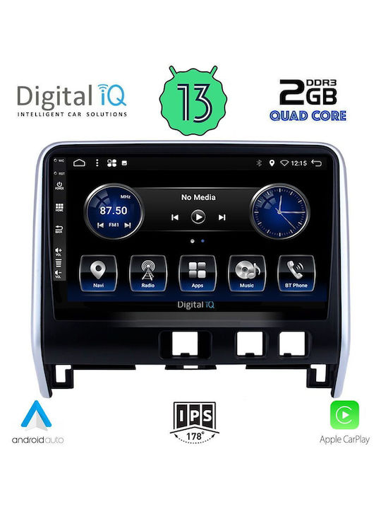 Digital IQ Sistem Audio Auto Pentru Nissan Serena 2016 (Bluetooth/USB/Wi-Fi/GPS/Apple CarPlay/Android Auto) Cu Ecran Tactil 10"