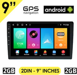 Car Audio System 2DIN (Bluetooth/USB/WiFi/GPS) with Touch Screen 9"