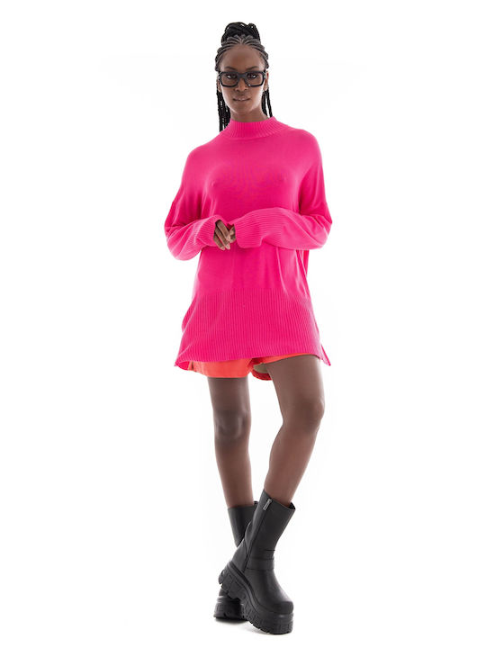 Only Women's Long Sleeve Pullover Fuchsia