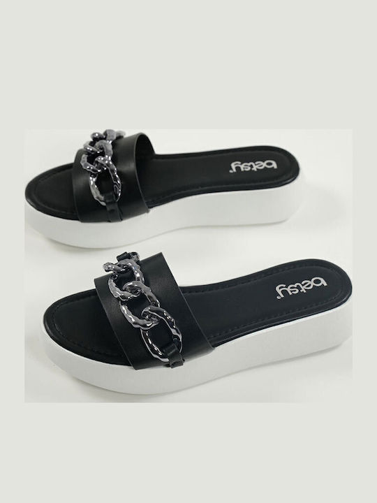 Γυναικεία Σανδάλια Flatforms Μαύρα