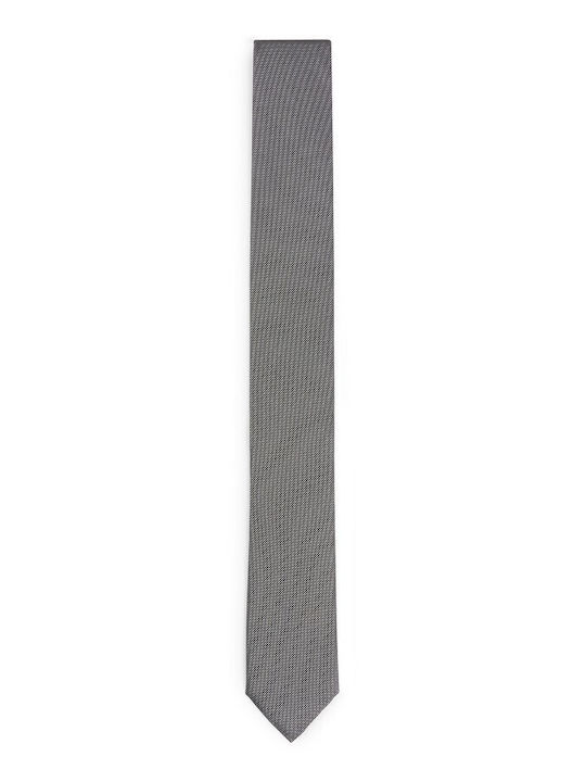 Hugo Boss Ανδρική Γραβάτα Μεταξωτή με Σχέδια σε Μαύρο Χρώμα