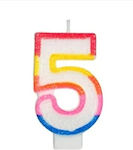 Chengxin 5 Birthday Candle Multicolored