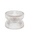 Koopman Candle Holder Glass in Transparent Color 7.8x6x6cm 1pcs