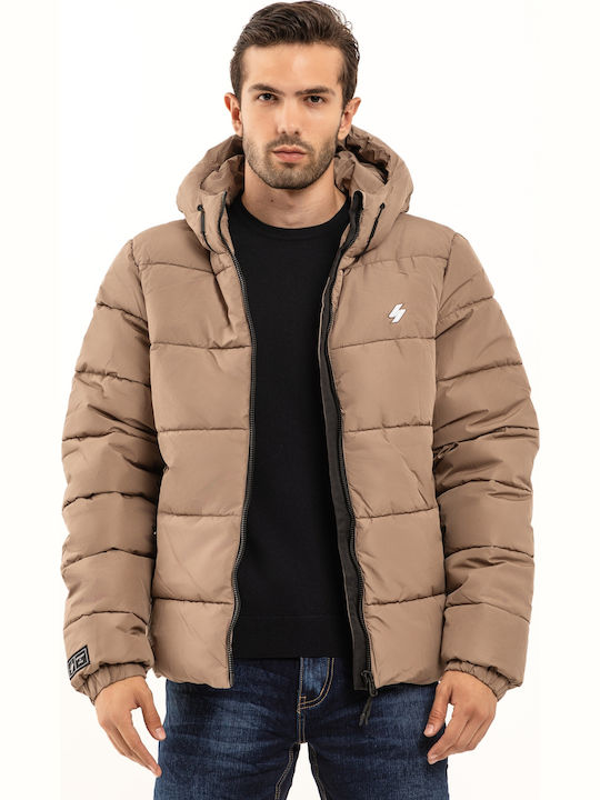 Superdry Geacă de Iarnă Puffer Maro