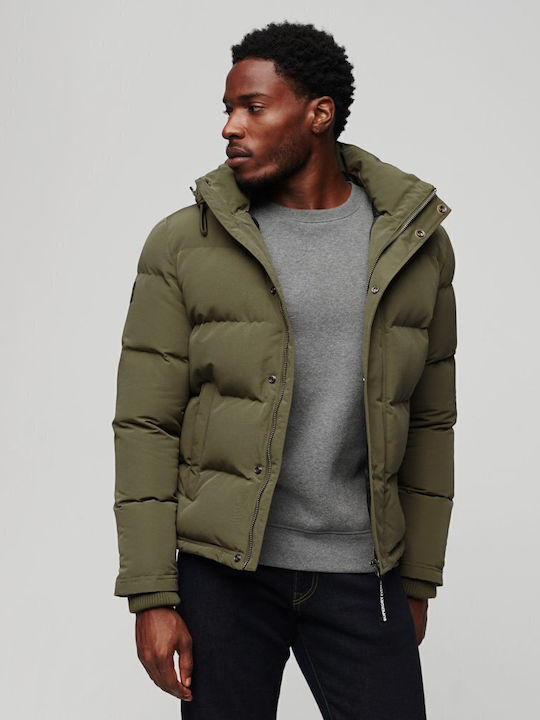 Superdry Everest Geci Barbati Puffer Kaki