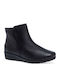 Leather Women's Ankle Boots Black