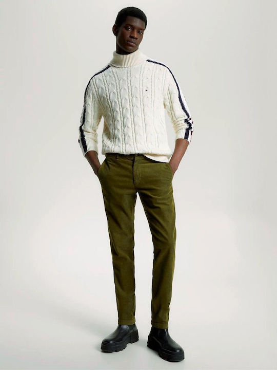 Fit Denton Παντελόνι Chino σε Ίσια Γραμμή Πράσινο