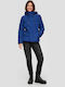 Kurz Damen Puffer Jacke für Winter Blau