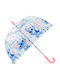 eKids Kids Curved Handle Umbrella with Diameter 46cm Transparent