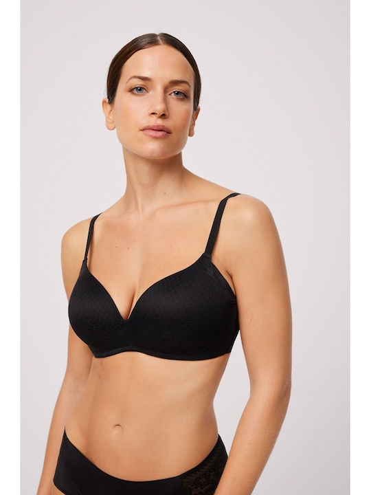 Ysabel Mora Bra with Light Padding Underwire Black